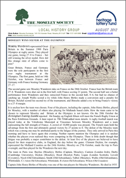Moseley History News August 2013