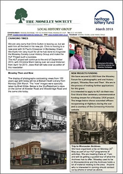 Moseley History News March 2013